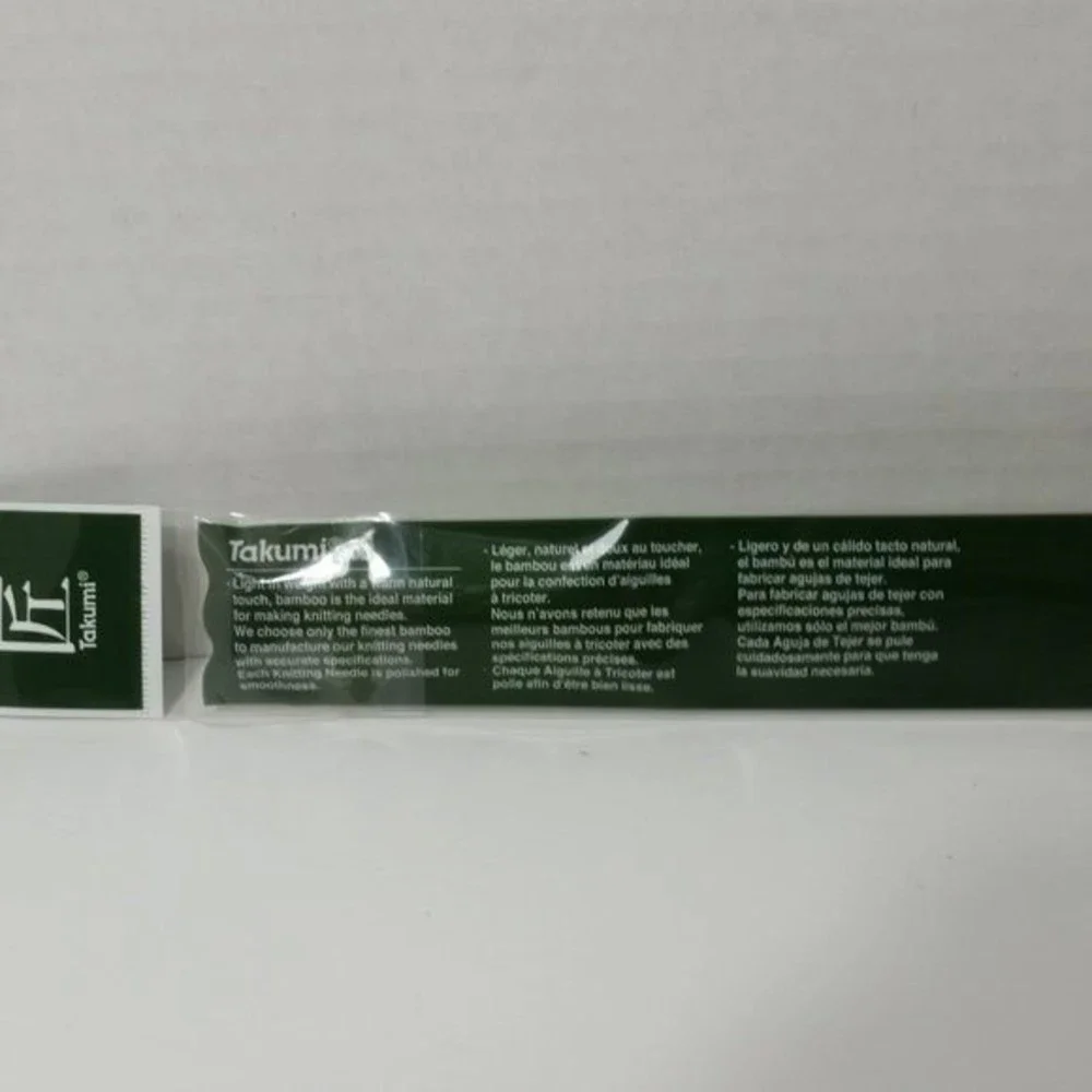 Clover Takumi Bamboo Knitting Needles US 1 13inch